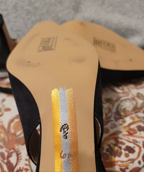 Sam Edelman- BIANKA SLINGBACK PUMP Black 6.5 - Picture 2 of 8